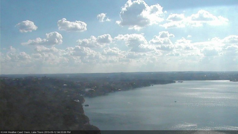 Lake Travis webcam, September 12, 2019 3:35 PM CT