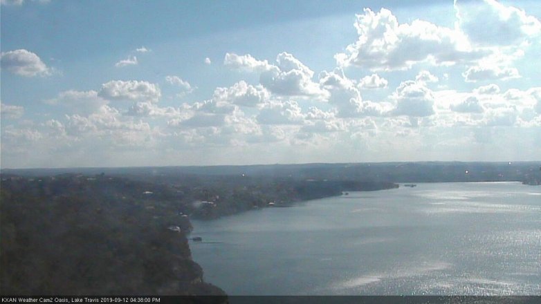 Lake Travis webcam, September 12, 2019 3:40 PM CT