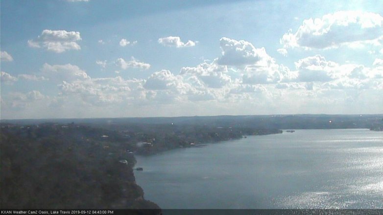 Lake Travis webcam, September 12, 2019 3:45 PM CT