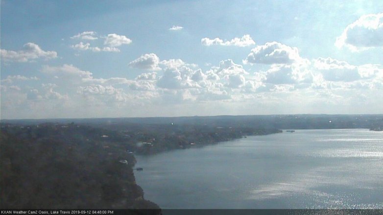 Lake Travis webcam, September 12, 2019 3:50 PM CT