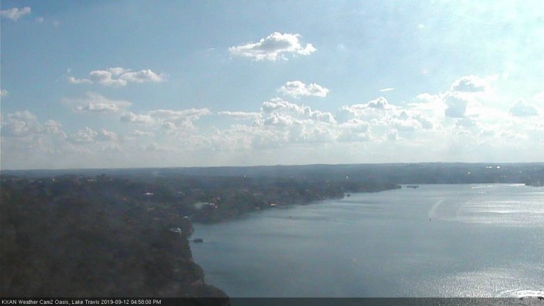 Lake Travis webcam, September 12, 2019 4:00 PM CT