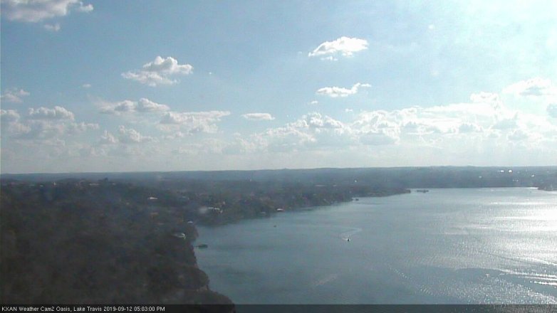 Lake Travis webcam, September 12, 2019 4:05 PM CT