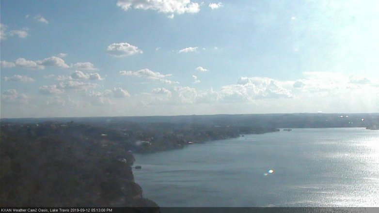 Lake Travis webcam, September 12, 2019 4:15 PM CT