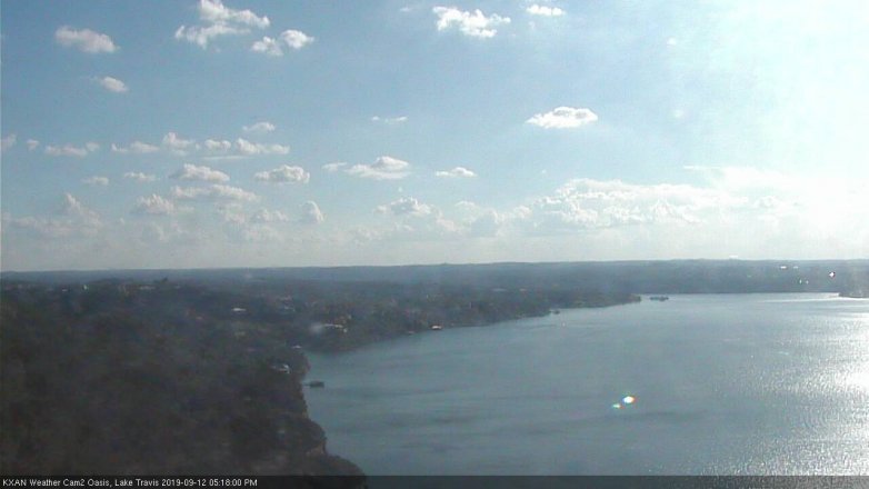 Lake Travis webcam, September 12, 2019 4:20 PM CT