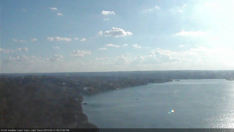 Lake Travis webcam, September 12, 2019 4:30 PM CT