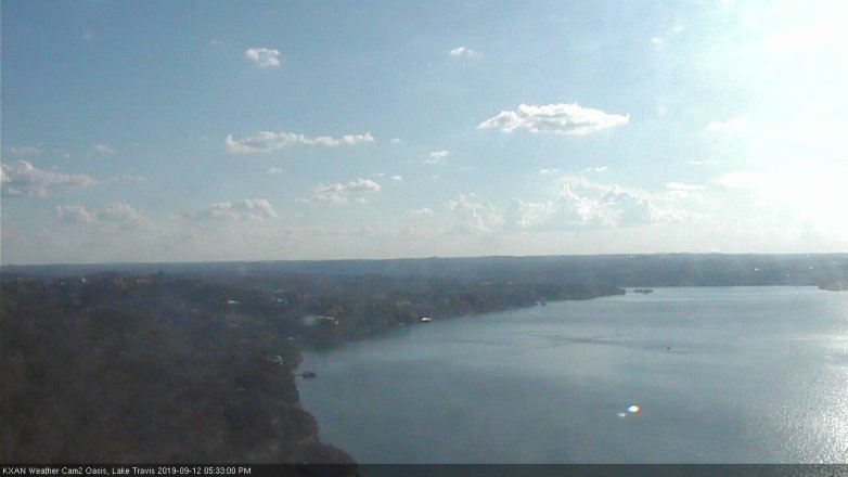 Lake Travis webcam, September 12, 2019 4:35 PM CT