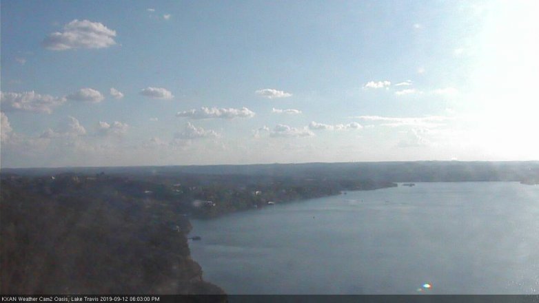 Lake Travis webcam, September 12, 2019 5:05 PM CT