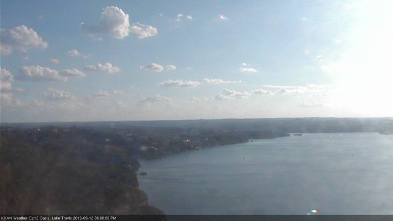 Lake Travis webcam, September 12, 2019 5:10 PM CT