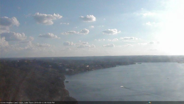 Lake Travis webcam, September 12, 2019 5:20 PM CT
