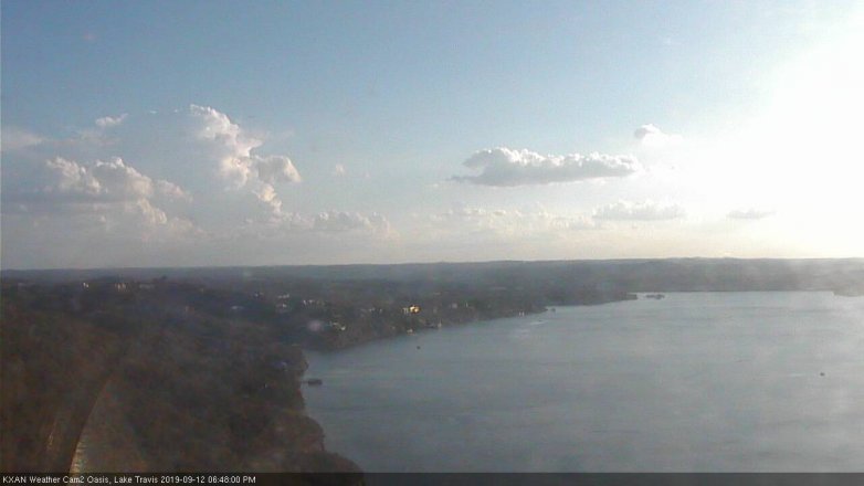 Lake Travis webcam, September 12, 2019 5:50 PM CT