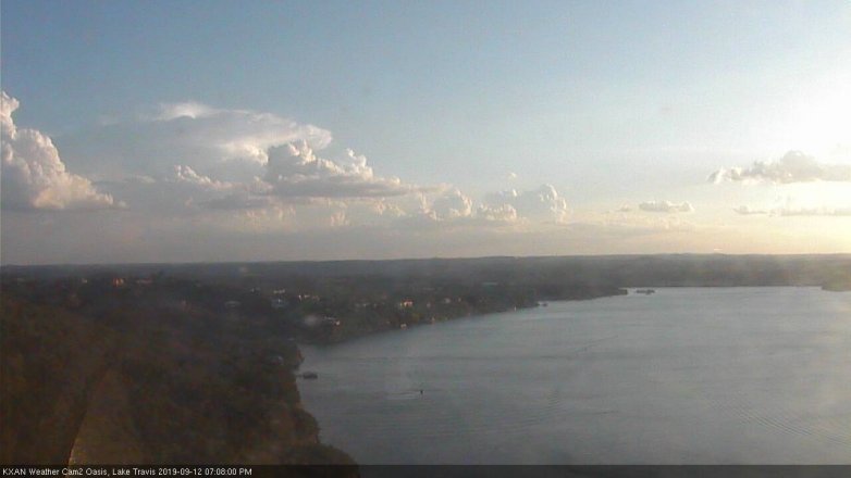 Lake Travis webcam, September 12, 2019 6:10 PM CT