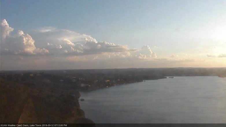 Lake Travis webcam, September 12, 2019 6:15 PM CT