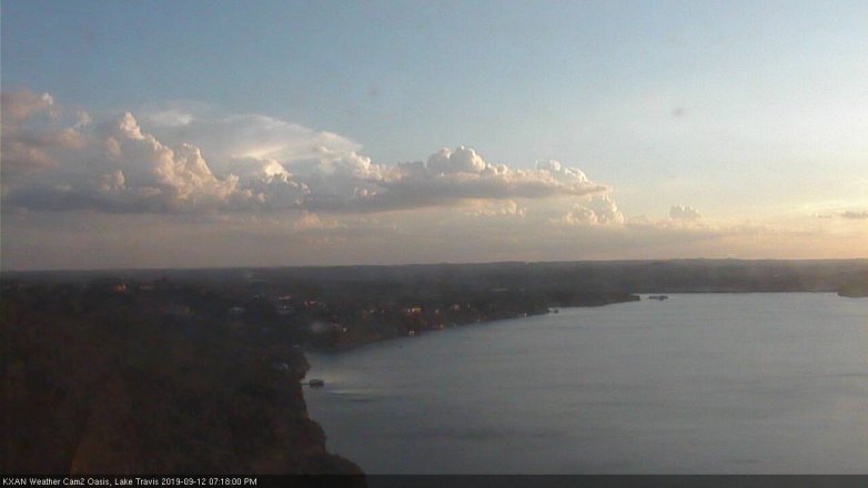 Lake Travis webcam, September 12, 2019 6:20 PM CT