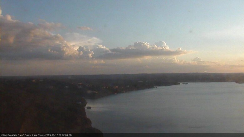 Lake Travis webcam, September 12, 2019 6:25 PM CT