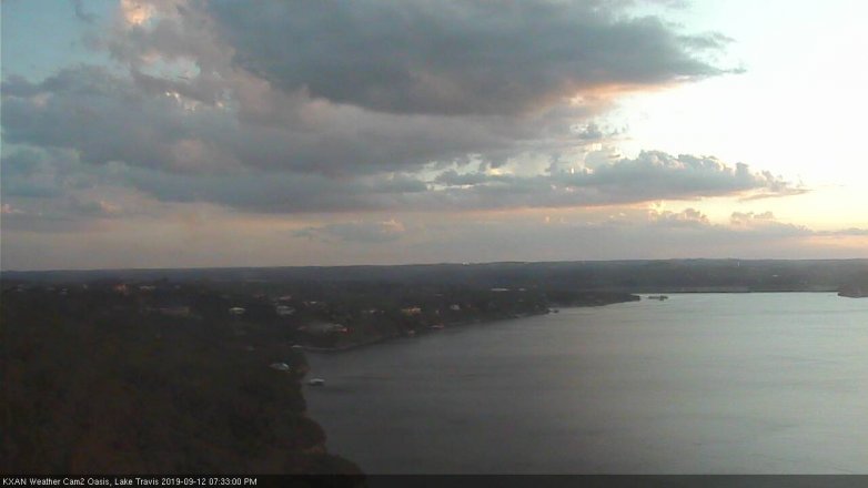 Lake Travis webcam, September 12, 2019 6:35 PM CT