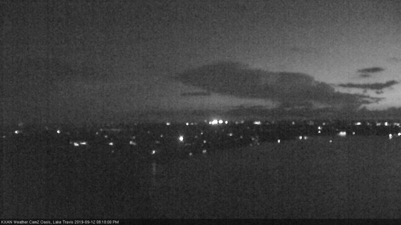 Lake Travis webcam, September 12, 2019 7:20 PM CT