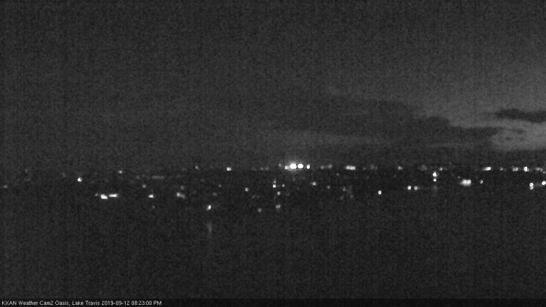 Lake Travis webcam, September 12, 2019 7:25 PM CT