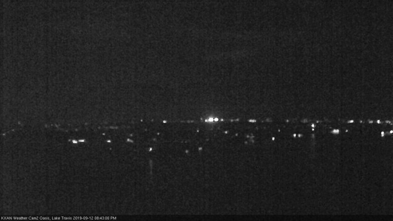 Lake Travis webcam, September 12, 2019 7:45 PM CT