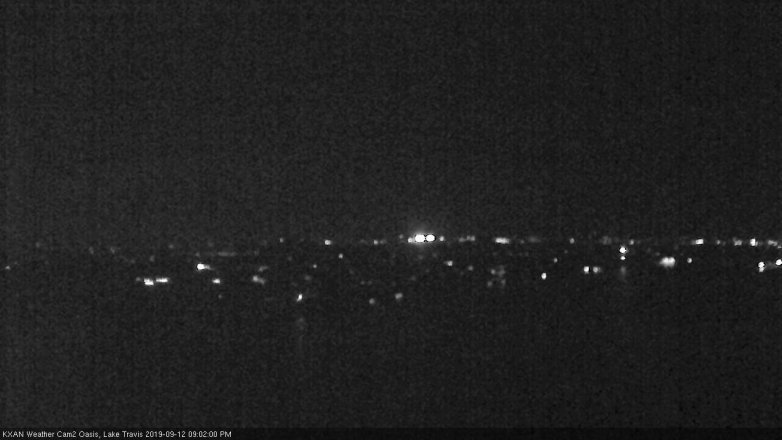 Lake Travis webcam, September 12, 2019 8:05 PM CT