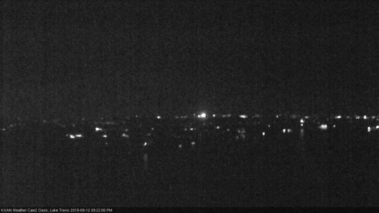 Lake Travis webcam, September 12, 2019 8:25 PM CT