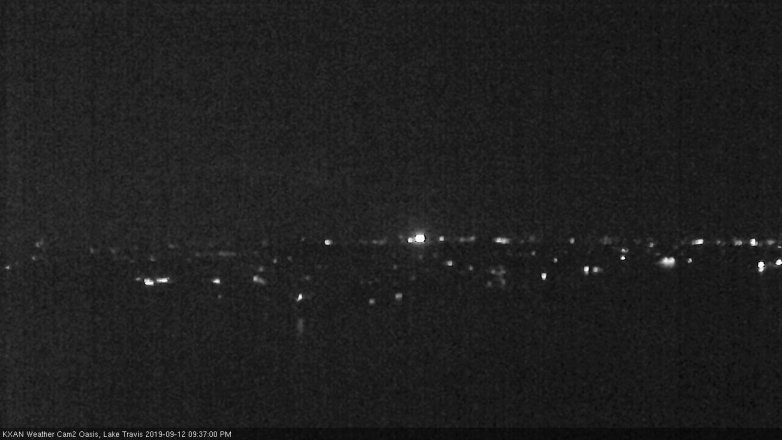 Lake Travis webcam, September 12, 2019 8:40 PM CT
