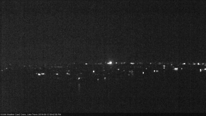 Lake Travis webcam, September 12, 2019 8:45 PM CT