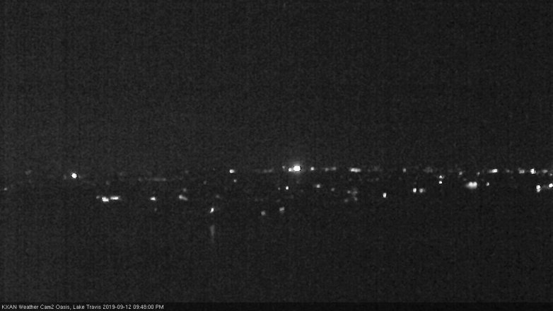 Lake Travis webcam, September 12, 2019 8:50 PM CT