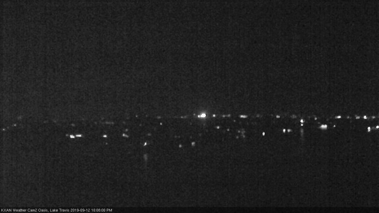 Lake Travis webcam, September 12, 2019 9:10 PM CT