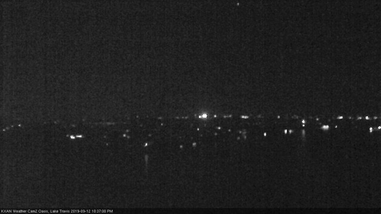 Lake Travis webcam, September 12, 2019 9:40 PM CT