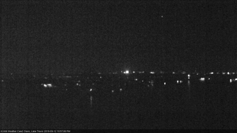 Lake Travis webcam, September 12, 2019 10:00 PM CT