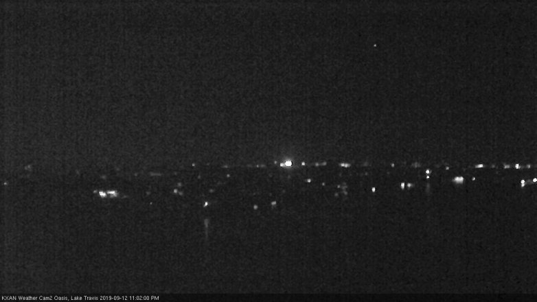 Lake Travis webcam, September 12, 2019 10:05 PM CT