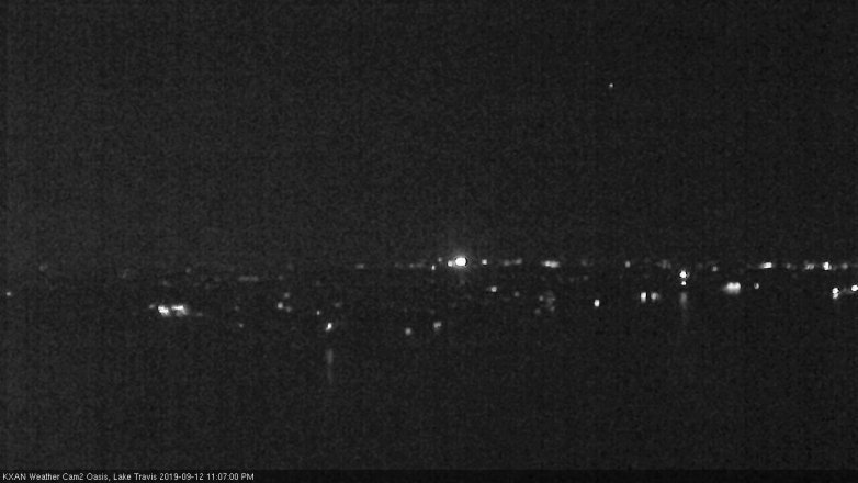 Lake Travis webcam, September 12, 2019 10:10 PM CT