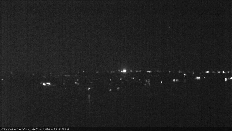 Lake Travis webcam, September 12, 2019 10:15 PM CT