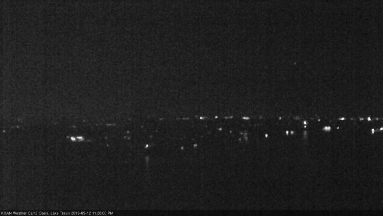 Lake Travis webcam, September 12, 2019 10:30 PM CT