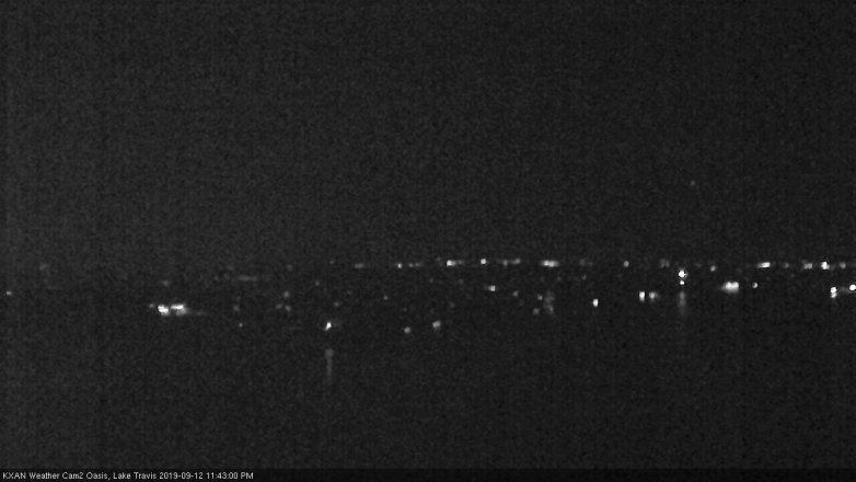 Lake Travis webcam, September 12, 2019 10:45 PM CT