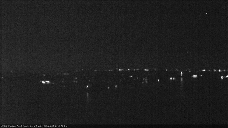 Lake Travis webcam, September 12, 2019 10:50 PM CT