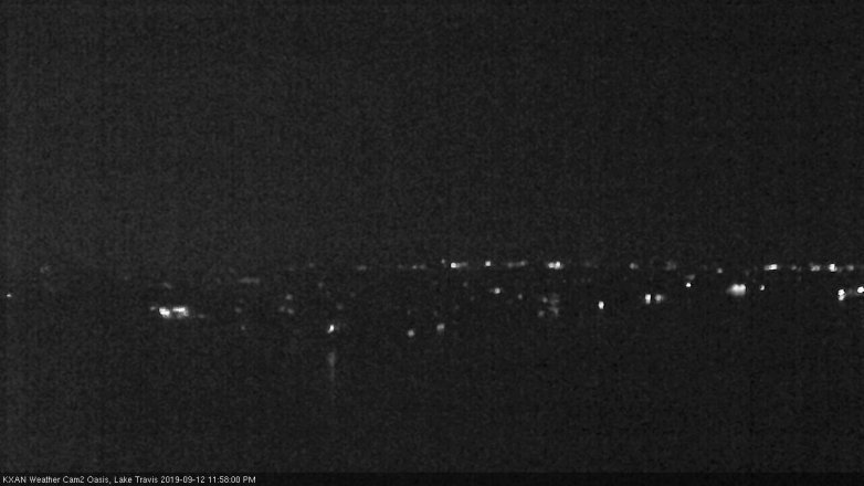 Lake Travis webcam, September 12, 2019 11:00 PM CT