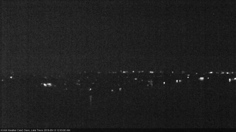 Lake Travis webcam, September 12, 2019 11:05 PM CT
