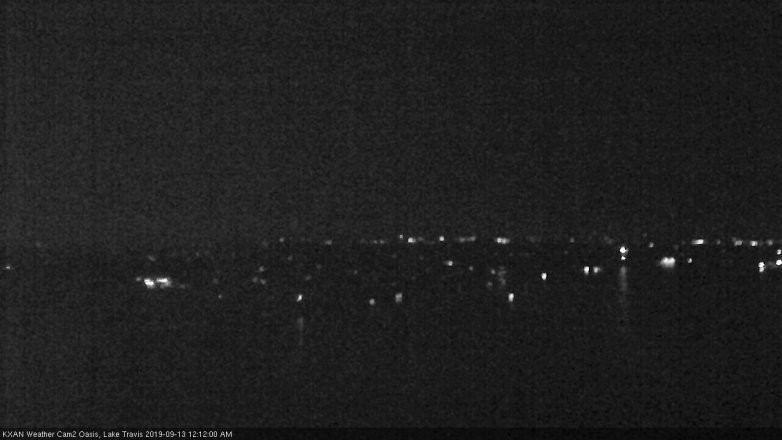 Lake Travis webcam, September 12, 2019 11:15 PM CT