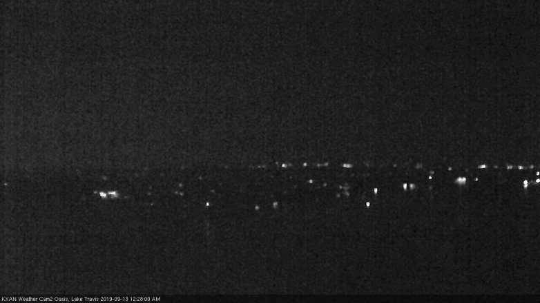Lake Travis webcam, September 12, 2019 11:30 PM CT