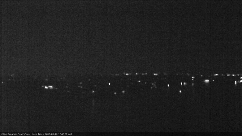 Lake Travis webcam, September 12, 2019 11:45 PM CT