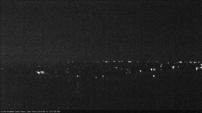 Lake Travis webcam, September 12, 2019 11:50 PM CT