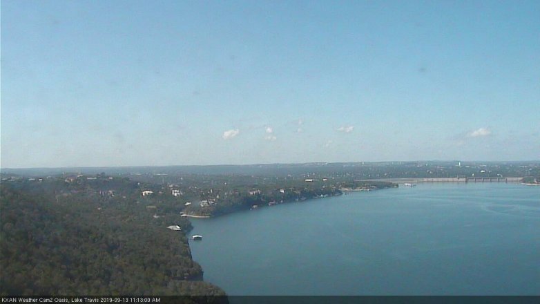 Lake Travis webcam, September 13, 2019 10:15 AM CT