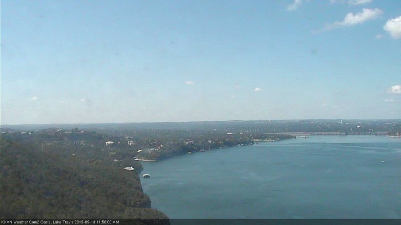 Lake Travis webcam, September 13, 2019 11:00 AM CT