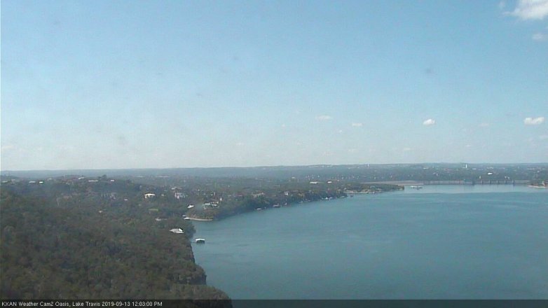Lake Travis webcam, September 13, 2019 11:05 AM CT