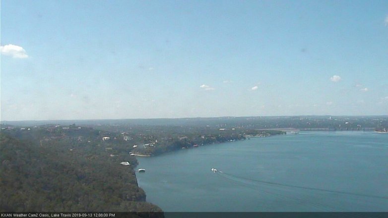 Lake Travis webcam, September 13, 2019 11:10 AM CT