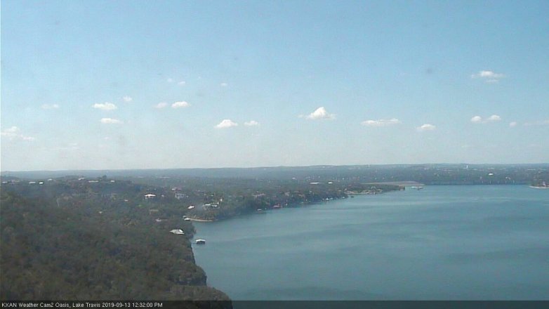 Lake Travis webcam, September 13, 2019 11:35 AM CT