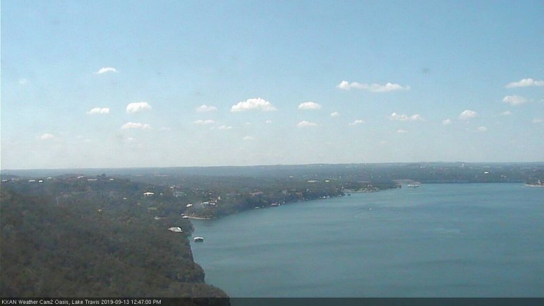 Lake Travis webcam, September 13, 2019 11:50 AM CT