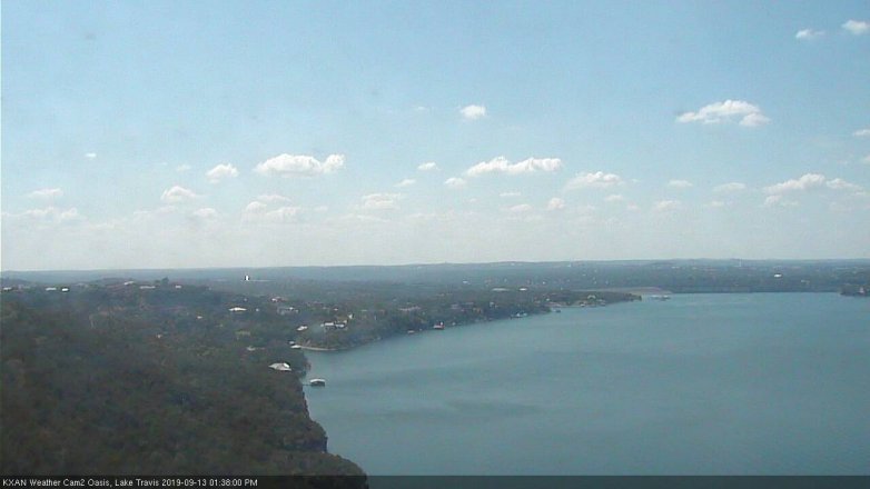 Lake Travis webcam, September 13, 2019 12:40 PM CT