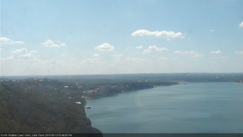 Lake Travis webcam, September 13, 2019 12:50 PM CT